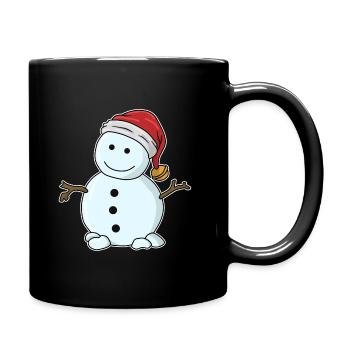 Bonhomme de neige sans nez - Mug uni - noir - Droite