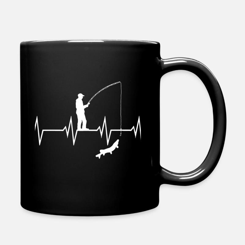 Angel Herzschlag - Tasse einfarbig - Schwarz