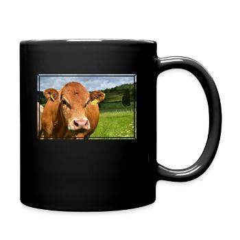 The Eifel and its animals || Beef - Full Colour Mug - black - Right