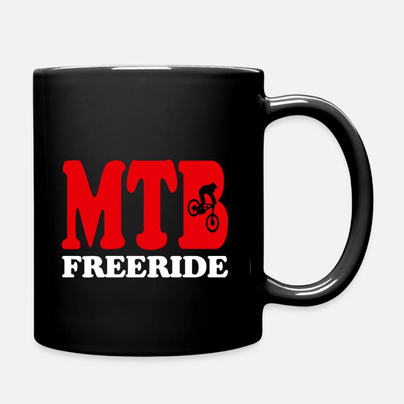 Design de t-shirt trial VTT FREERIDE VTT - Mug uni - noir