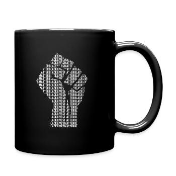 Black Lives Matter - Tasse einfarbig - Schwarz - Rechts