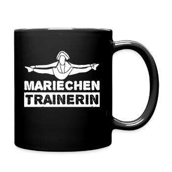 Mariechentrainerin - Tasse einfarbig - Schwarz - Rechts