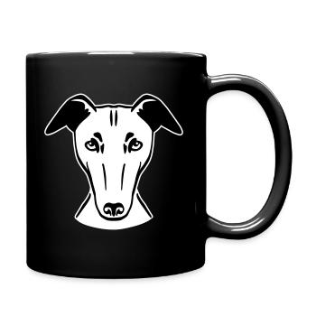 Greyhound - Full Colour Mug - black - Right