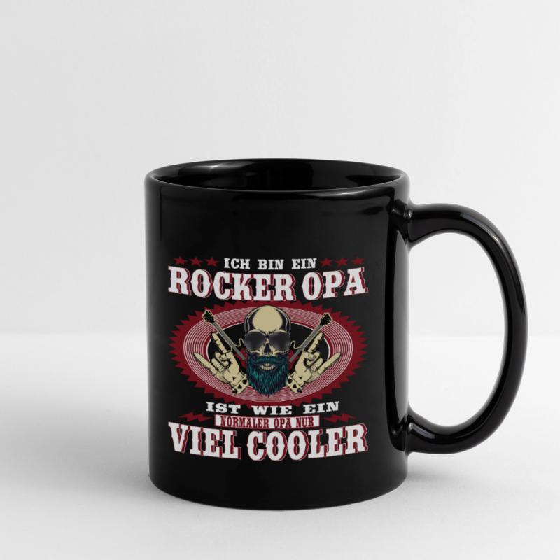rocker opa | Geschenk oder Geschenkidee für Opas Tasse einfarbig