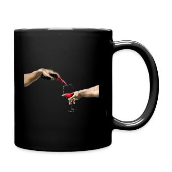 Création d'Adam's Wine - Mug uni - noir - Droite