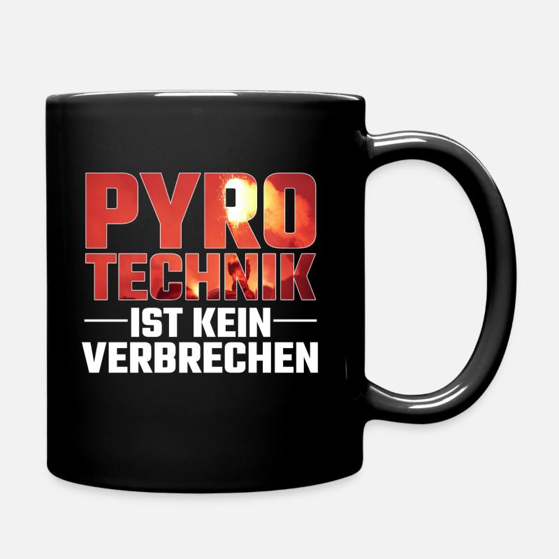 Pyrotechnik ist kein Verbrechen - Tasse einfarbig - Schwarz