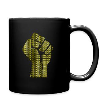 Black Lives Matter - Tasse einfarbig - Schwarz - Rechts