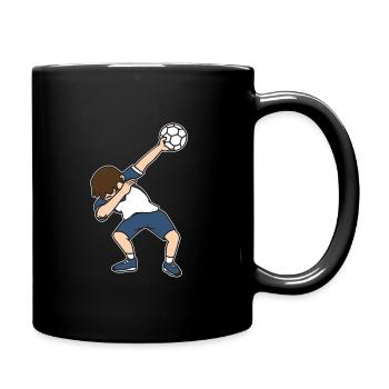 Handballer Dab Dabbing Handball Handballspieler - Tasse einfarbig - Schwarz - Rechts