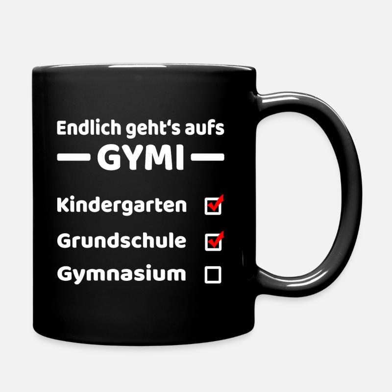 Einschulung Gymnasium 5. Klasse - Tasse einfarbig - Schwarz