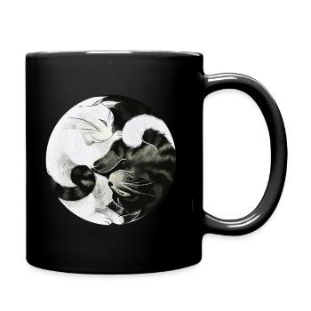 Chats YinYang - Mug uni - noir - Droite