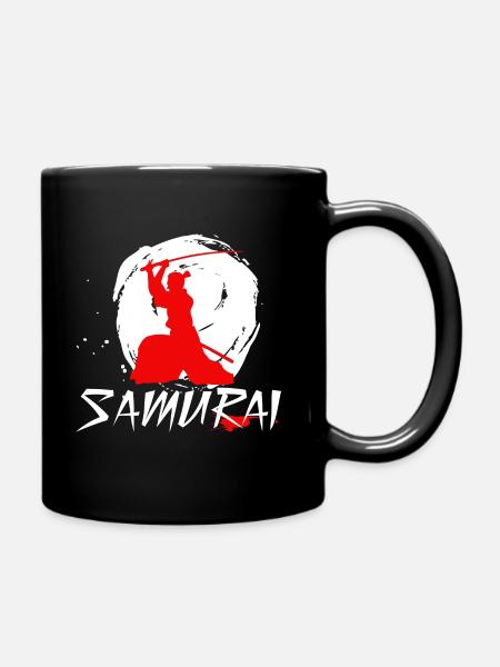 Samurai Sword Swing - Tasse einfarbig - Schwarz