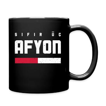 Afyon 03 - Tasse einfarbig - Schwarz - Rechts