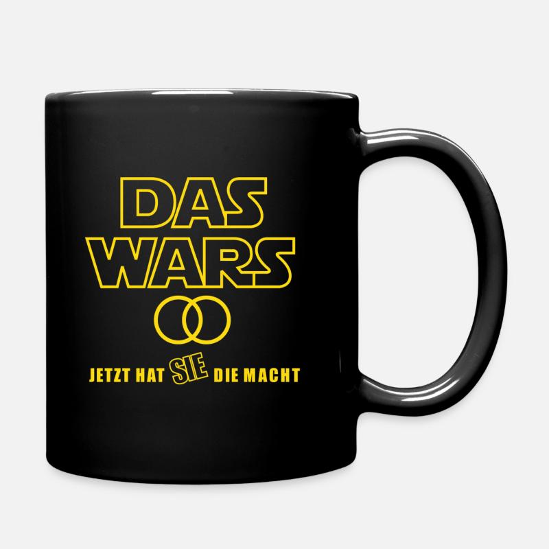 Das Wars JGA Junggesellenabschied Geschenk - Tasse einfarbig - Schwarz