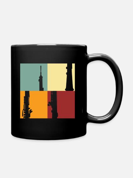 Oboe - Tasse einfarbig - Schwarz