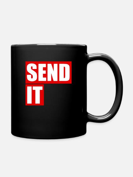 Send It - Tasse einfarbig - Schwarz