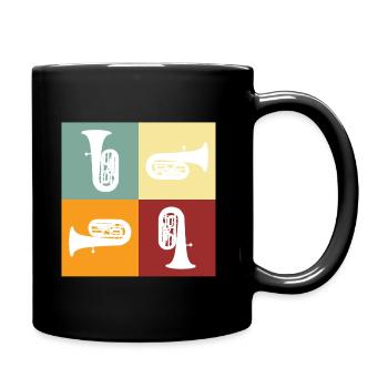 Tuba - Tasse einfarbig - Schwarz - Rechts