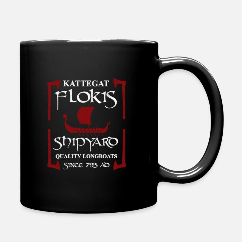Floki aus Kettegat Schiffsbauer Wikinger Vikings - Tasse einfarbig - Schwarz