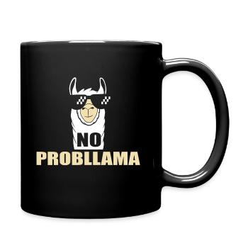 No Prob lama - Amants de lama drôles - Mug uni - noir - Droite