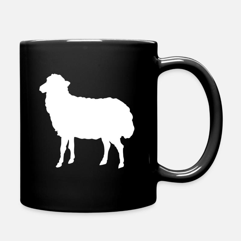 Cadeau de mouton fermier ferme de moutons fermier - Mug uni - noir