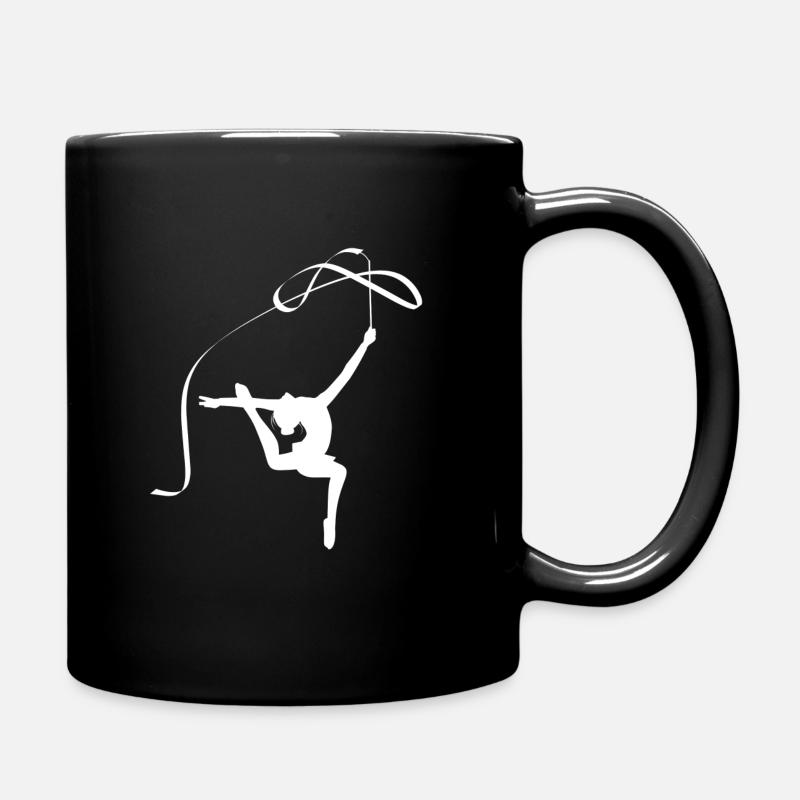 Gymnast, rhythmic gymnastics - Full Colour Mug - black