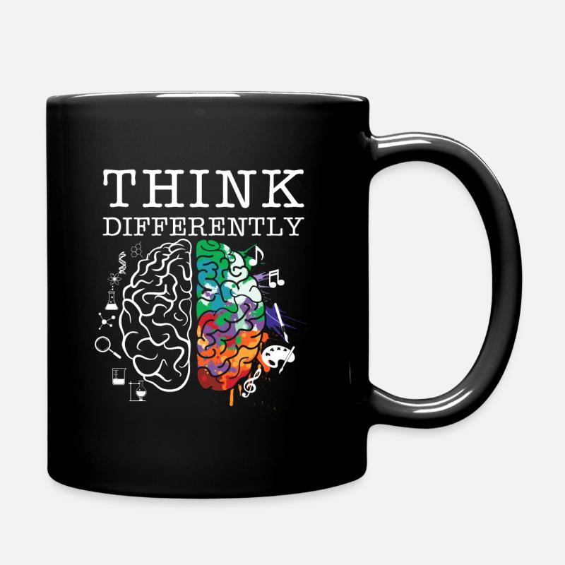 Pensez différemment Art Nerds Smart Geek - Mug uni - noir