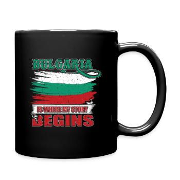 Bulgarien - Tasse einfarbig - Schwarz - Rechts