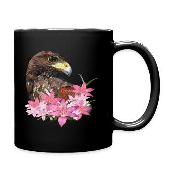 harris hawk - Full Colour Mug - black - Right