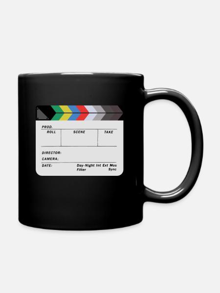 Filmklappe Design Blank - Tasse einfarbig - Schwarz