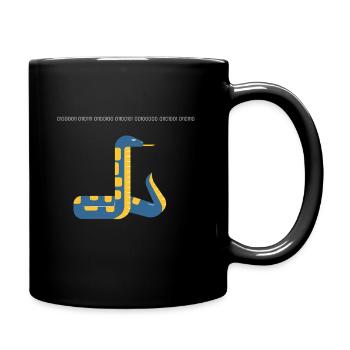 Code in Python in Binärcode Design - Tasse einfarbig - Schwarz - Rechts