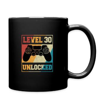 Niveau 30 Complete 30 anniversaire Gamer Cadeau - Mug uni - noir - Droite