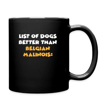 Belgian Malinois - Tasse einfarbig - Schwarz - Rechts