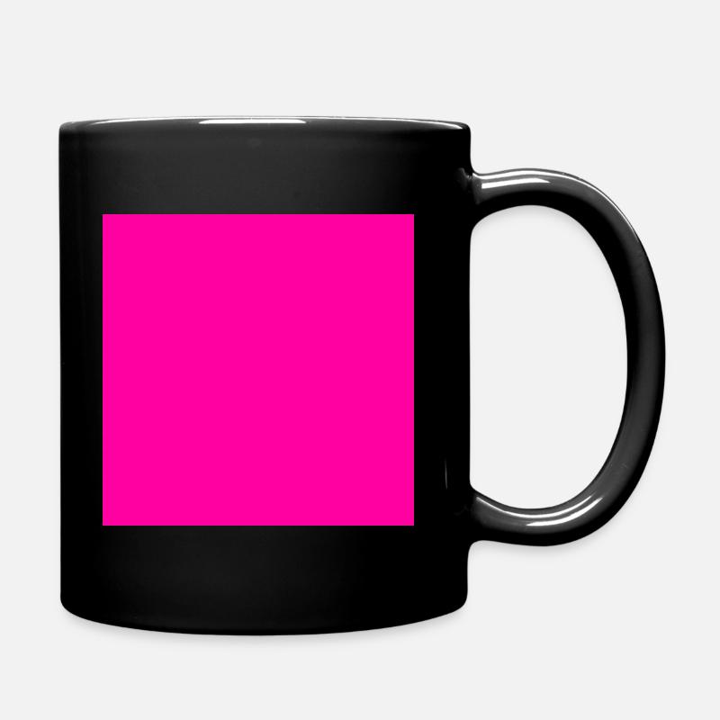 Hintergrund pink personalisierbar - Tasse einfarbig - Schwarz