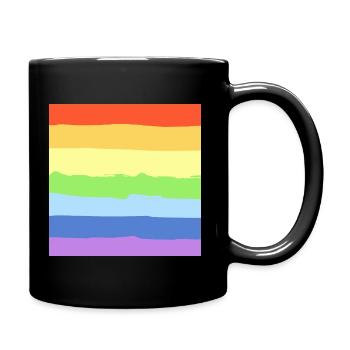 Fierté arc-en-ciel - Mug uni - noir - Droite