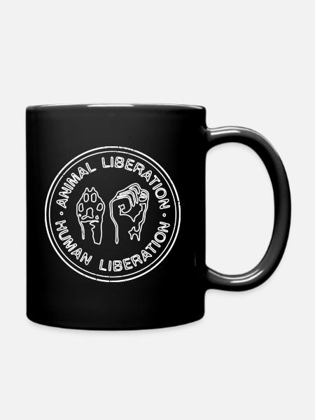 Libération animale Libération humaine - Mug uni - noir