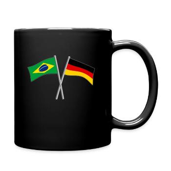 Cadeau de l'Allemagne et du Brésil - Mug uni - noir - Droite
