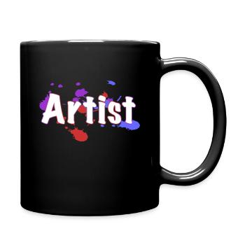 Artist - Tasse einfarbig - Schwarz - Rechts