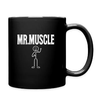 Monsieur muscle W - Mug uni - noir - Droite