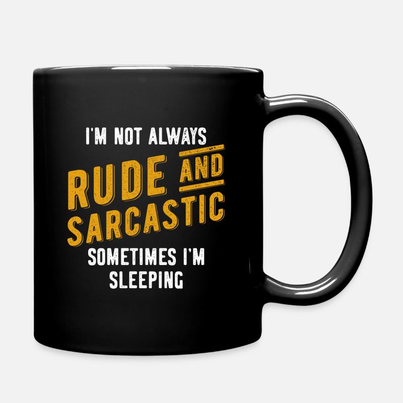 Sarkasmus - Tasse einfarbig - Schwarz