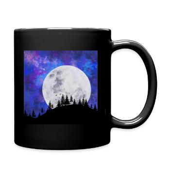 Rêve de lune - Mug uni - noir - Droite