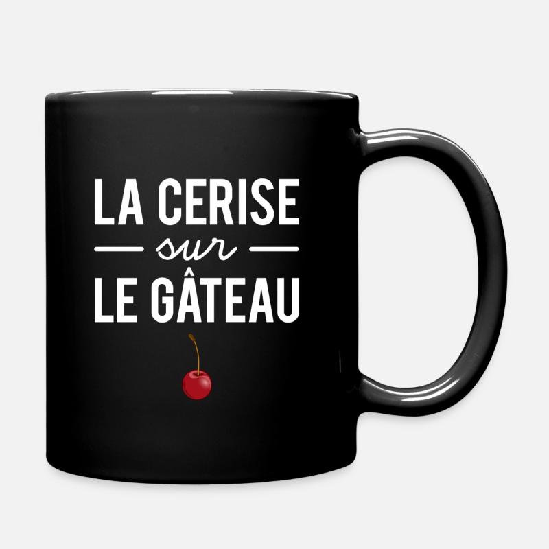 La cerise sur le gâteau - Mug uni - noir