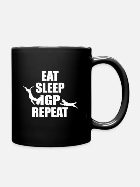 EAT SLEEP IGP REPEAT White - Full Colour Mug - black