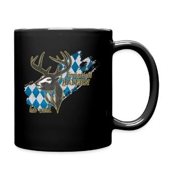 Bayern freistaat Streetwear Trachten Motiv - Tasse einfarbig - Schwarz - Rechts