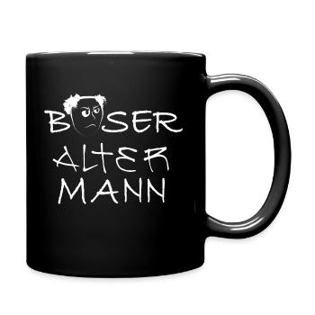 Mauvais vieil homme - Mug uni - noir - Droite