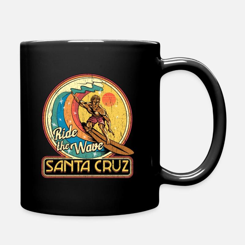 Balade Vague Santa Cruz Surf Surf Soleil - Mug uni - noir