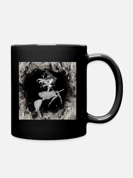 Hexe - Tasse einfarbig - Schwarz
