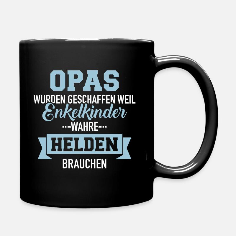 Opa - Tasse einfarbig - Schwarz