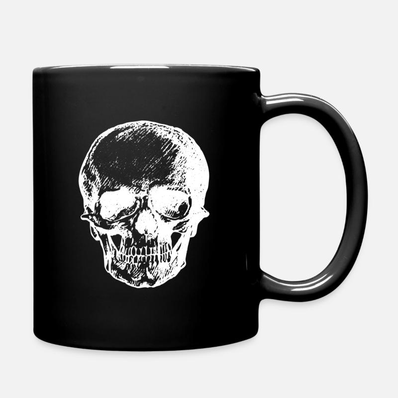 Totenkopf - Tasse einfarbig - Schwarz
