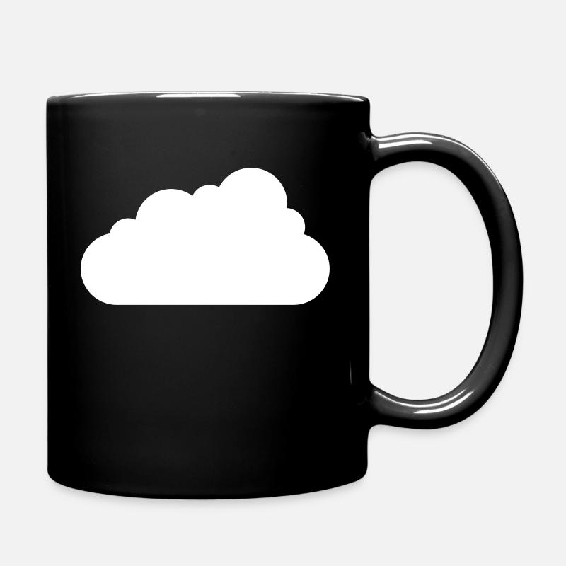 Wolke - Tasse einfarbig - Schwarz