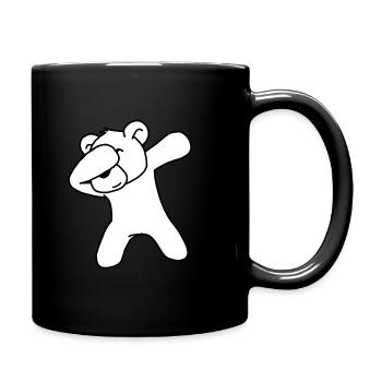 Ours polaire - Mug uni - noir - Droite