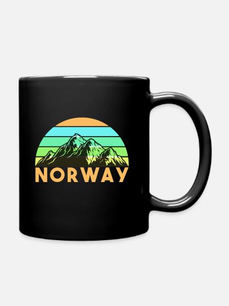 norway - Tasse einfarbig - Schwarz